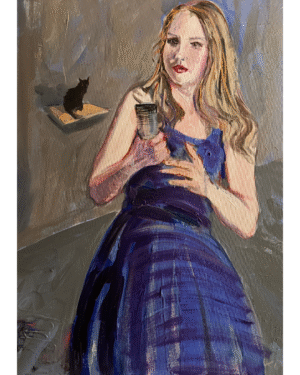 obraz kot na polce krakow zienko